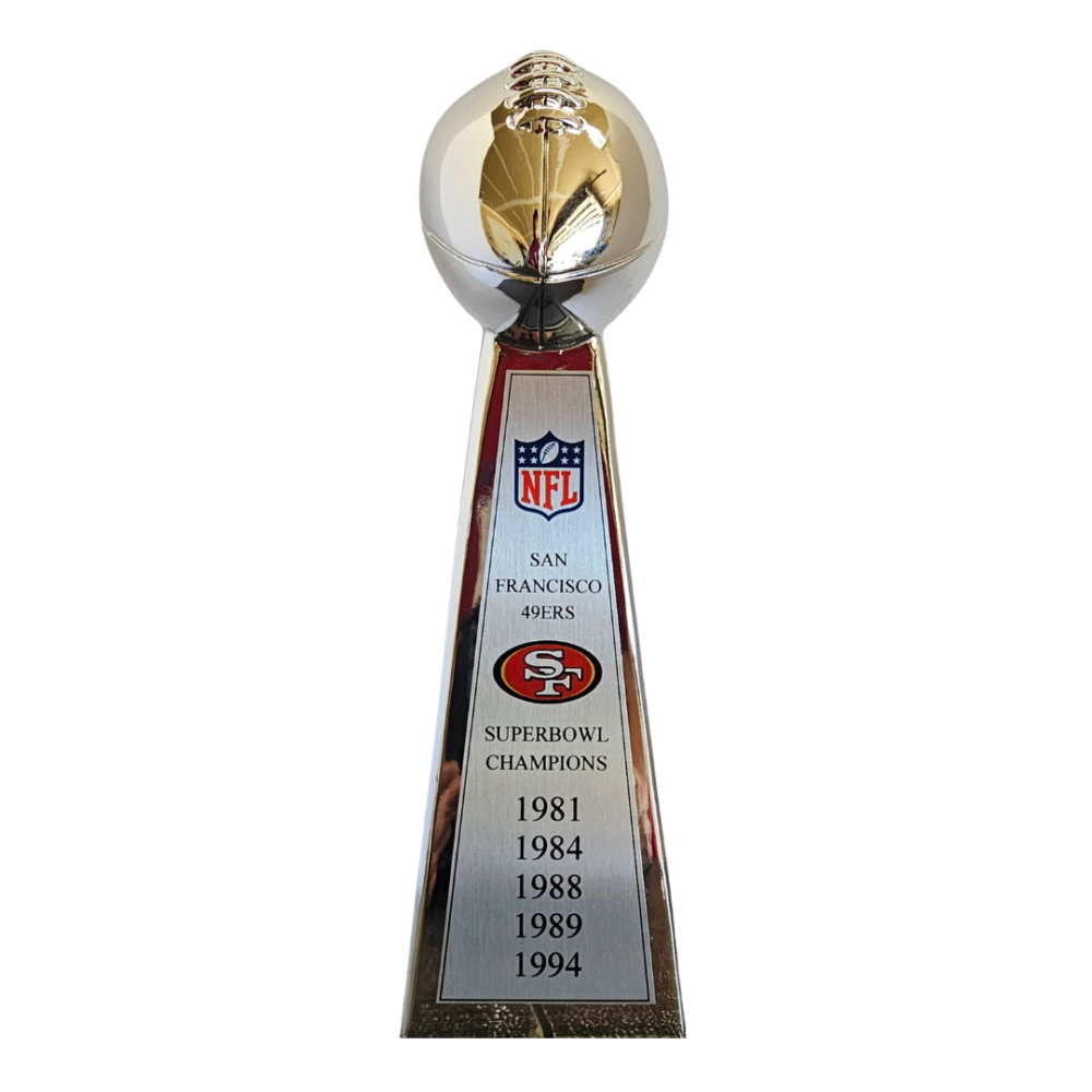 NFL Football Championship Replica Resin Chrome Finish California