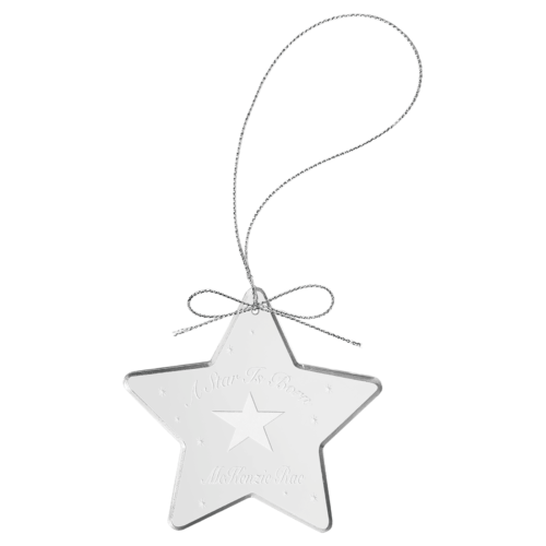 3" Crystal Star Ornament